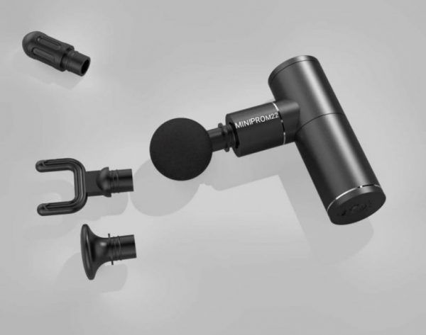 Массажер-пистолет для мышц MiniPro M22 красный