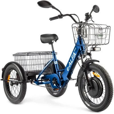Трехколесный электровелосипед Трицикл GREEN CITY e-ALFA Trike 