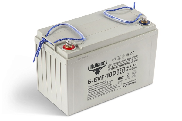 Тяговый аккумулятор RuTrike 6-EVF-100 (12V100A/H C3)