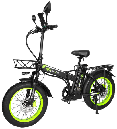 Электровелосипед SYCCYBA H1 (F10) 20AH зеленый