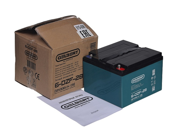 Тяговый аккумулятор Gelbert 6-DZF-28 (12V33A/H C5)