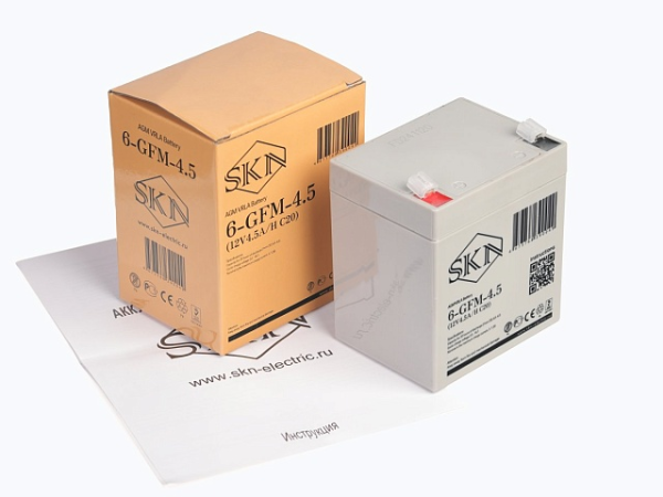 Аккумулятор для ИБП SKN 6-GFM-4.5 (12V4.5Ah C20)