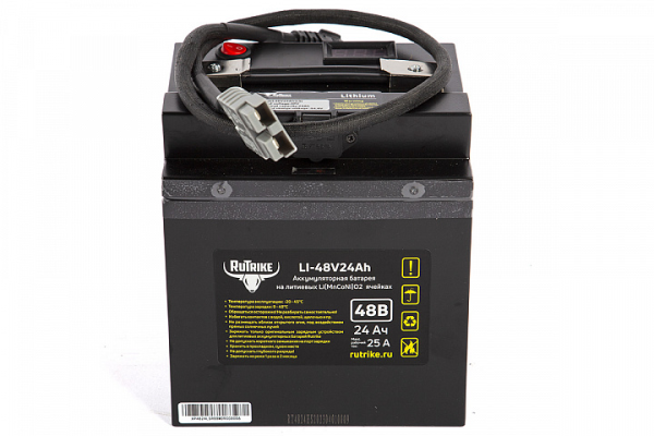 Литиевый тяговый аккумулятор RuTrike (18650 MnCoNi) 48V24A/H