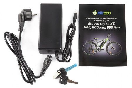 Велогибрид Eltreco XT 800 new серо-черный