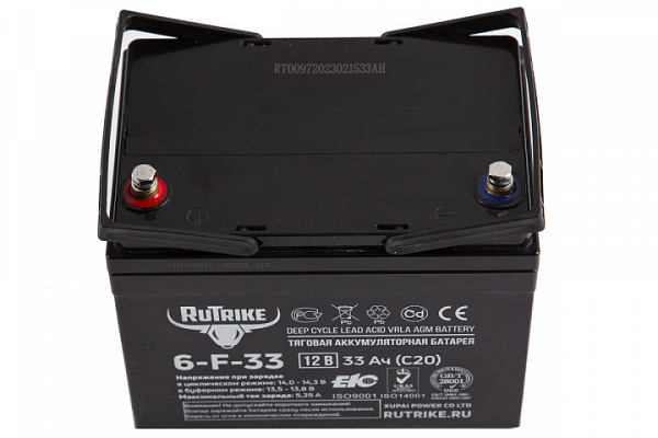 Аккумулятор RuTrike 6-F-33 (12V33A/H C20)